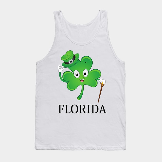 St Patrick's  Irish Shamrock florida, Irish Gift for Wife Tank Top by yassinebd